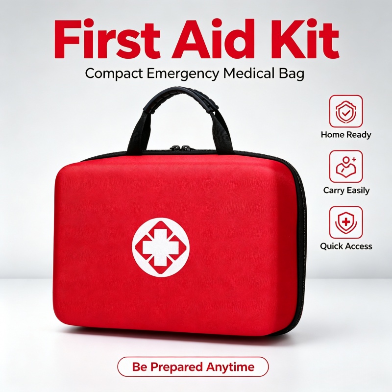 First Aid Kit - Przenośna apteczka w twardej obudowie, torba