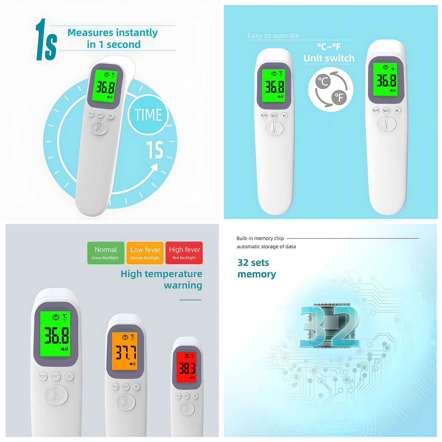 Cyfrowy termometr na podczerwi – Pulse Oximeter recenzja i cena